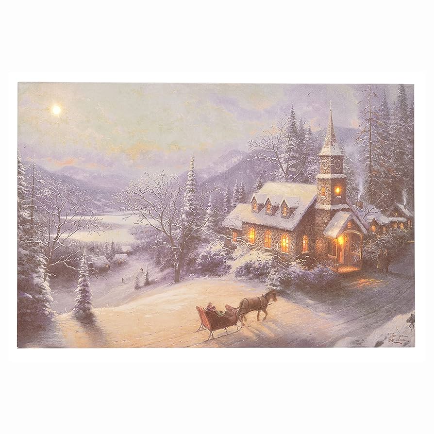 トーマス・キンケイド、Moonlight Sleigh Ride トーマス・キンケイド、Moonlight Sleigh Ride Thomas Kinkade